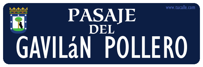 cartel_de_pasaje-del-Gavilán pollero_en_madrid_antiguo